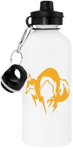 OLDRYTEE Metal Gear Solid Volpe Borraccia Termica Bianca Flask