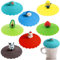 YANXINKE Couvercle Silicone,7 pcs Couvercle Tasse Silicone,Boisson Couvre Tasse,Couvercle de Tasse Coloré,Silicone Joint Couvercle,Couvercles Tasse Anti Poussière,Couvercles en Silicone pour Verres