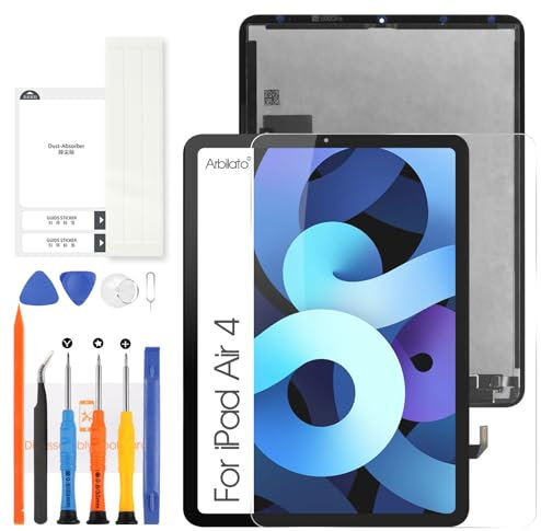 Pantalla LCD para iPad Air 4 2020 Reemplazo de pantalla LCD para iPad Air 4ª generación 10.9 A2324 Digitalizador Pantalla Táctil A2072, A2325, A2316 Montaje con Herramientas de reparación