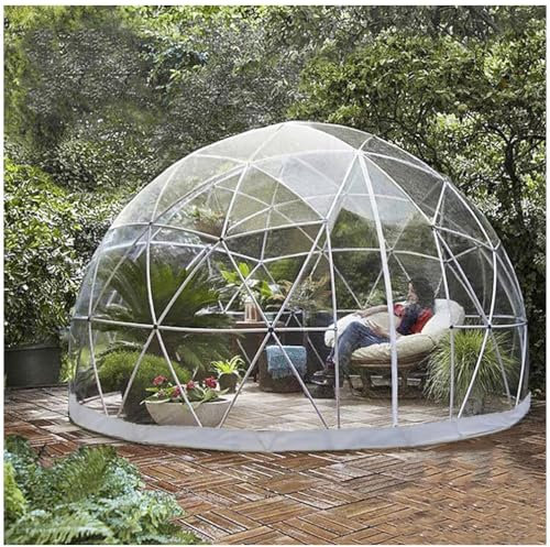 GAYAYAS Tenda a Cupola a Bolle, Tenda da Campeggio Trasparente per Esterni da Giardino, Tenda geodetica, per Cortili, Gazebo, Tenda a baldacchino, Tenda da Schermo, Stanza,3.6M