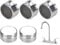 5-Piece Tap Filter Set - Water Saver Spout Filter Mesh, Replacement Insert Tap Spout Aerator 24MM Faucet Bubbler Filter, for Kitchen & Bathroom (Silver)