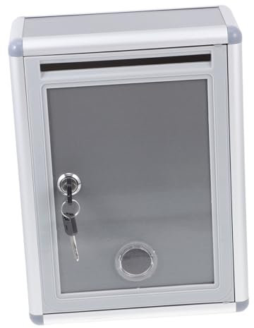 OSALADI Briefkasten Vorschlagskasten Metall Kartenbriefkasten Für Schule Büro Mit Wandhalterung Für Briefe Geld Notizen Spenden