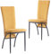 B&D home Esszimmerstühle THADDÄUS im 2er Set | Polsterstühle & Küchenstühle für Esszimmer, Wohnzimmer & Büro | Hochlehner Stühle mit bequemem Sitz | Modernes Design in Gelb | Stabil & pflegeleicht