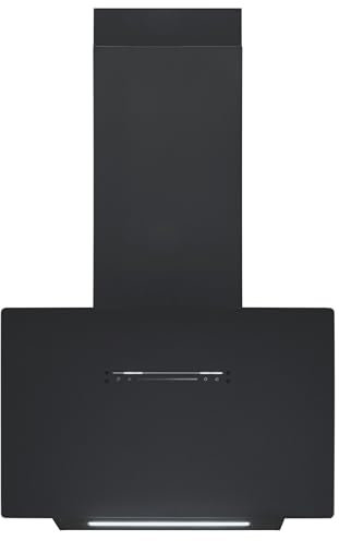 Exquisit Dunstabzugshaube 60cm, Touch-Bedienung, Gestensteuerung, Metallfettfilter, LED-Beleuchtung, Abluft, Umluft, KFD603-120 mattschwarz