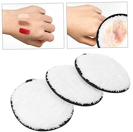 OUNONA 3pcs Intimate Wipes Simple Face Wipes Makeup Pads for Skin Types Reusable Natural