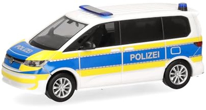 Herpa Modellauto VW Multivan Polizei Niedersachsen, Miniatur im Maßstab 1:87, Sammlerstück, Made in Germany, Modell aus Kunststoff