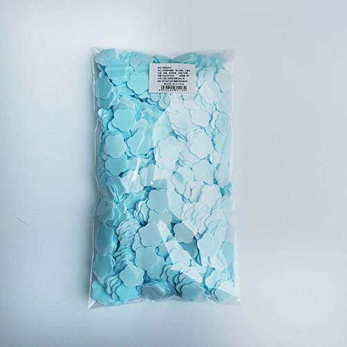 100/1000 Stück Mini-Reinigungsseifen, tragbare Handwaschseife, Mini-Reinigungsseifen, Badeseifenblätter, Handseife, Dufttabletten (1000 Stück, blau)