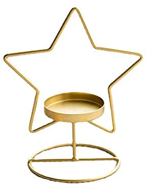 Portacandele di Natale in ferro battuto albero di Natale a cinque stelle alce candela per decorazione domestica compleanno tavolo tavolo matrimonio scrivania origine