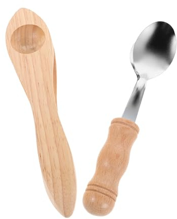 Baluue 2pcs Musical Metal Spoons Musical Instrument Traditional Percussion Spoon Percussion Instruments for Party Playing Heritage