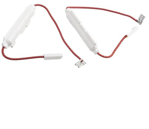 Bulevisiter 2 Pack High Voltage Fuse 5kV 0.8A with Holder for Microwave Oven, Compatible with Most Brands, 310mm Cable Length, 22mm Diameter