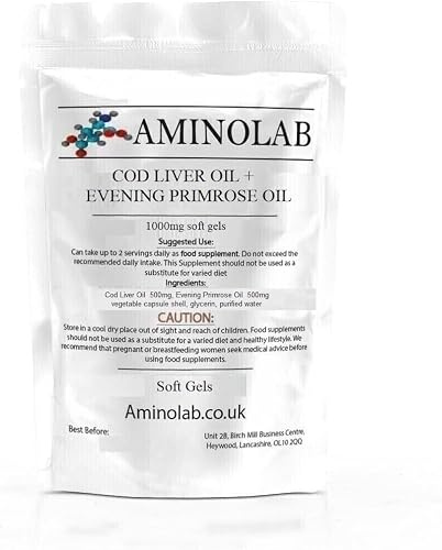 Aminolab Cod Liver & Evening Primrose Oil Soft Gels 1000mg (120)