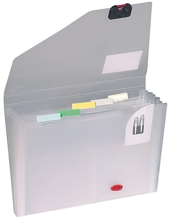 Snopake A4 6 - Parts Expanding Organiser - Clear
