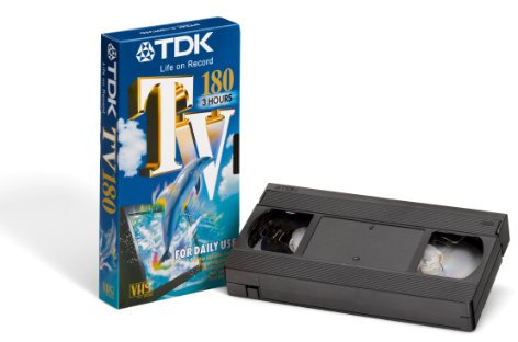 TDK TV 180 VHS Video Tape (5 Pack) Everyday 8PB 192PP