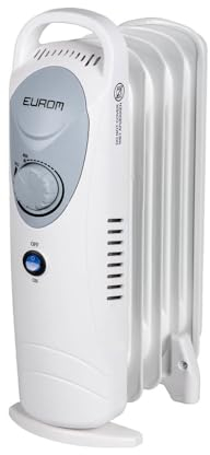 Eurom 8618512 Radiador eléctrico, Unisex Adulto, Blanco, 220V-500 W