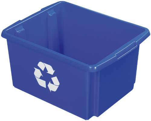 SUNWARE perfectly organised Recyclingbox 32 L, Blau, Nestbar, Stapelbar, Lebensmittelecht