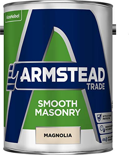 Armstead Trade Smooth Masonry Paint Magnolia 5 Litres