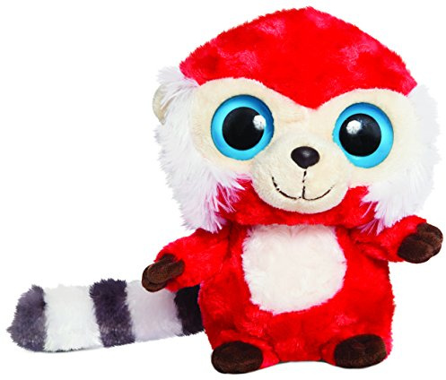 Aurora World 60377 - Yoohoo and Friends Leafee Kleideraffe, Plüschtier, 20.5 cm, rot/weiß