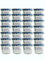 hocz 100 x Marmeladengläser 125ml - Einmachgläser Blau Kariert TO 66 mit ETIKETTEN - Einweckgläser mit Schraub-Deckel - Einkochgläser klein Früchte