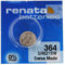 Renata Watch Battery 364 (Sr621Sw) by Renata