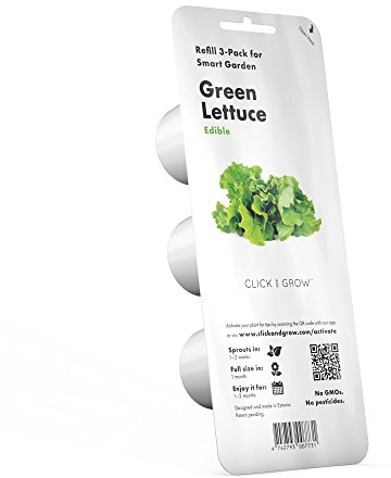 Click and Grow Grunsalat Plant Pod Nachfüllpack Substratkapsel Pflanzenkapseln Smart Garden Indoor Garden 3-er pack