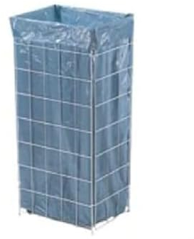 neoLab Stahl Epoxidharzbeschichtet Drahtgitter Abfallbox, Weiß, 60l Kapazität, 720mm x 330mm x 250mm