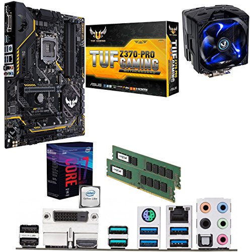Components4All Intel Coffee Lake Core i7 8700K 5.0GHz Overclocked CPU, ASUS TUF Z370-PRO GAMING Motherboard, 16GB 2400MHz Crucial DDR4 RAM & Sapphire Vapor-X Cooler Pre-Built Bundle