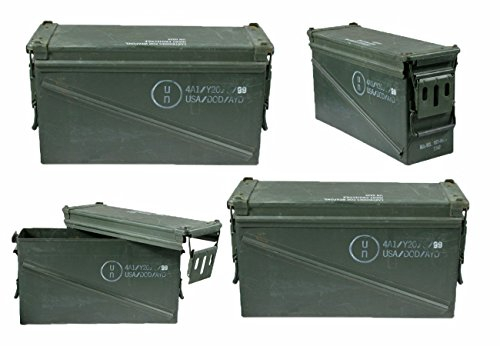 Unbekannt 2er Set US Munitionskiste Oliv X-Large Long gebraucht 47 x 15,5 x 25 Transportkiste Munikiste Kiste 24,98€/Stück