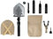 Multifunktions Schaufel Klappspaten Militärschaufel Axt Säge Hammer Feuerstahl Kompass Survival Set Shovel Multifunktionswerkzeug für Camping Garten Outdoor Wandern Angeln oder für Abenteuer Reisen