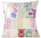 Eyes of India - 24 Big White Patchwork Colorful Decorative Couch Sofa Pillow Cover Case Cushion Throw Bohemian Accent Indian Boho Chic Handmade Cover ONLY