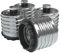 EAZY CASE 4X Lampensockel Adapter - Konverter für E40 Fassung auf E27 Lampenadapter für LED-/Halogen- und Energiesparlampen Sockeladapter, Schwarz