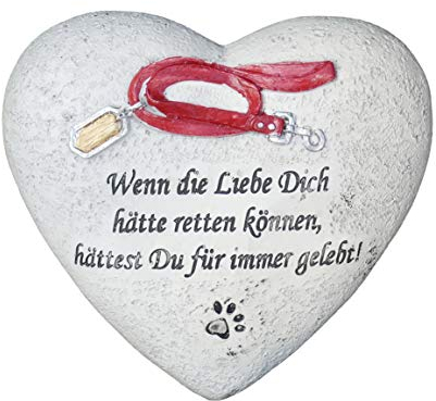 SHACAMO Tiergrab-Schmuck Herz Wenn die Liebe Dich hätte retten können