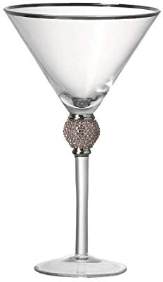DayOn Rugs Elegant Set of 2 Ophelia Cocktail Glasses by Parlane PINK
