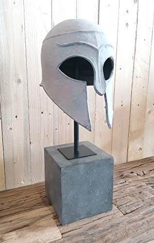 MichaelNoll Helm Gladiator Krieger Statue Deko Polyresin - Moderne Deko Skulptur - XL 27x21x56H cm