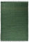 Theko Dhurry Rug - Alfombra de Tejido Plano 100% algodón, Tejida a Mano, Color Verde Oscuro, 40 x 60 cm