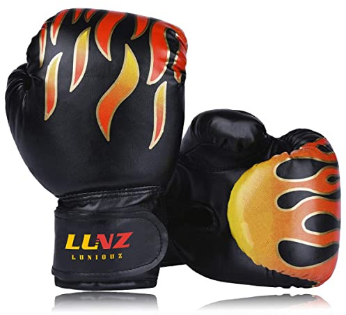 Luniquz Boxhandskar, boxhandskar för barn från 3–14 års träning gloves 4OZ 6OZ till MMA, muay thai, kattlådor och sandsäck sport