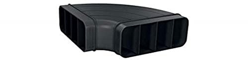 NEFF Z861SB1, Installationszubehör für Dunstabzüge, 90 Grad Flachkanalbogen horizontal, Farbe: Schwarz