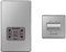 BG Electrical fbs20g 115 - and 230 - Volts Dual Voltage Shaver Socket, Brushed Steel & Electrical 3-Pole Fan Isolator Switch, Brushed Steel, 2-Way, 10AX