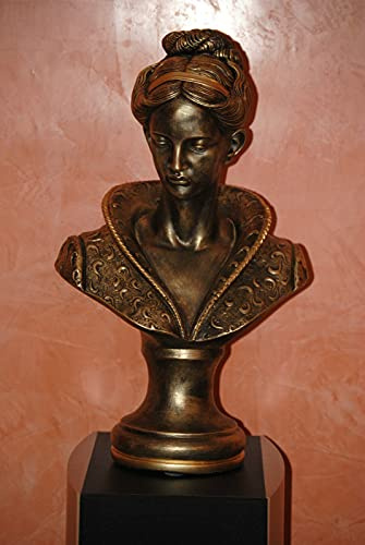 Büste Figur für Säule Frau Dame Edel Daria Statue Deko 2028-110