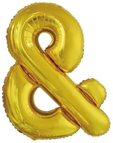 Amscan 9909607-Gold & Symbol SuperShape Folienballon, gold
