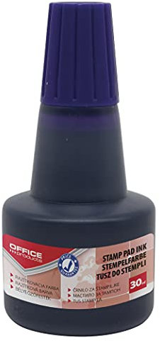 OFFICE PRODUCTS Stempelfarbe zum Nachfüllen für Stempelkissen/ 30 ml/Farbe: Violett/Universale Stempeltinte/ 1 Stück