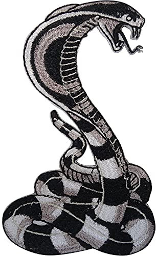 ELLU Schlange Aufbügeln Aufnäher Aufnähen Aufgesticktes Abzeichen Hemd Jeans Tasche Stickerei Applikation
