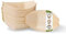 BIOZOYG 200 Stück Buffet Zubehör Snackschalen Holz 11 cm - Alternative für Bambus Teller Einweg naturbelassen - Einweggeschirr modern - Catering-Zubehör Holzschalen