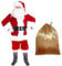 EOZY Herren Weihnachtsmann Kostüm Weihnachten Verkleidung Santa Claus Costume,10-Teilig
