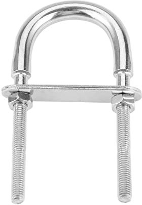 5 pièces M10 boulons en forme de U 304 boulons en U ronds en acier inoxydable avec écrous et plaques boulons en U supports remorque de bateau