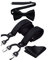 HISDERN Hosenträger Schwarz Herren Fliege und Hosenträger Set Herren Kariert Hochzeit 3.5CM Breit Klassische Verstellbar Y Form Elastisch Mit 6 Extra Stark Clips Braces