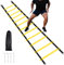 1/2/4 Pack Agility Ladder Set, 8 Rungs/12 Rungs Agility Ladder Set, Speed Training Ladder with Steel Stakes and Carry Bag for Soccer, Speed Fitness Feet Training(1 Pack, 12 Rungs)