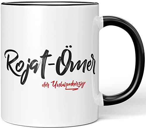 JUNIWORDS Tasse, Rojat-Ömer, der Unbarmherzige, Schwarz (5288542)