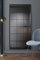 MirrorOutlet The Fenestra - Black Modern Window Full Length Leaner/Wall Mirror 69 X 33 (174CM X 85CM) Black Metal Frame, Lilac