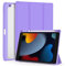 OKP for iPad 9th/ 8th/ 7th Generation Case (2021/2020/2019), iPad 10.2 inch Cases with Trifold Stand, Slim ipad 9/8/7 th gen Cover with Pencil Holder for Kids Women Men, Clear Back Shell, Purple
