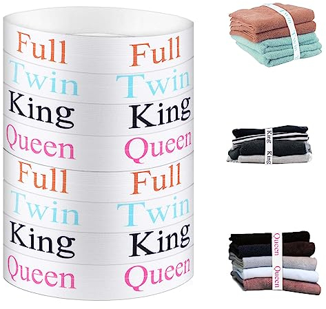8pcs Bed Sheet Organizer Bands, Sheet Keepers Bedding Bands King Queen Twin Full Size Elastic Bed Sheet Straps Bed Sheet Storage Organizer for Wardrobe Dorm Laundry Organization